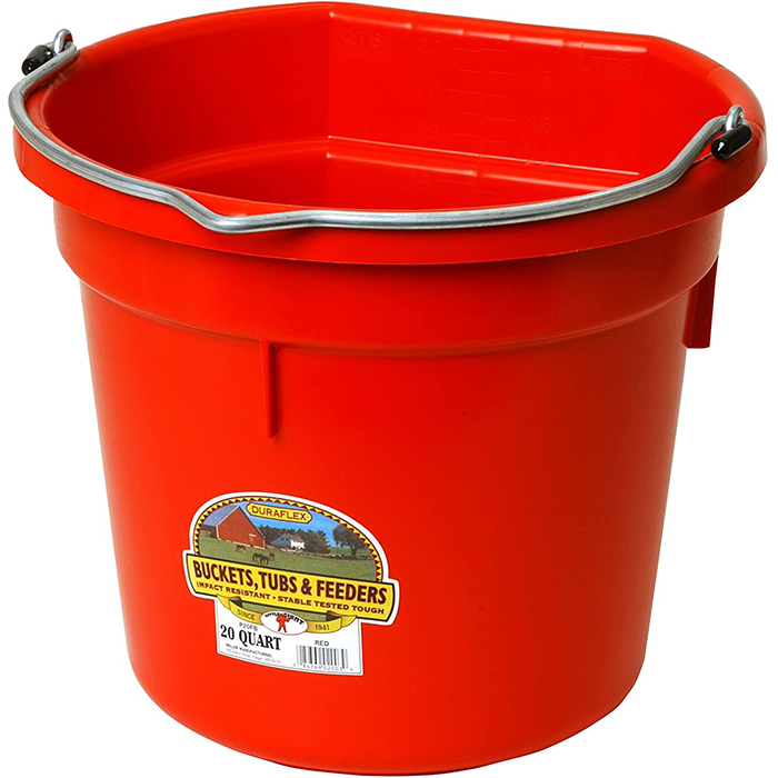 Thumbnail: 20qt Flat Back Plastic Bucket