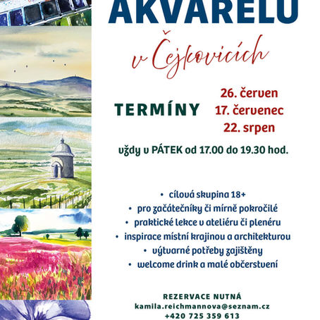 Podvečerní kurz akvarelu