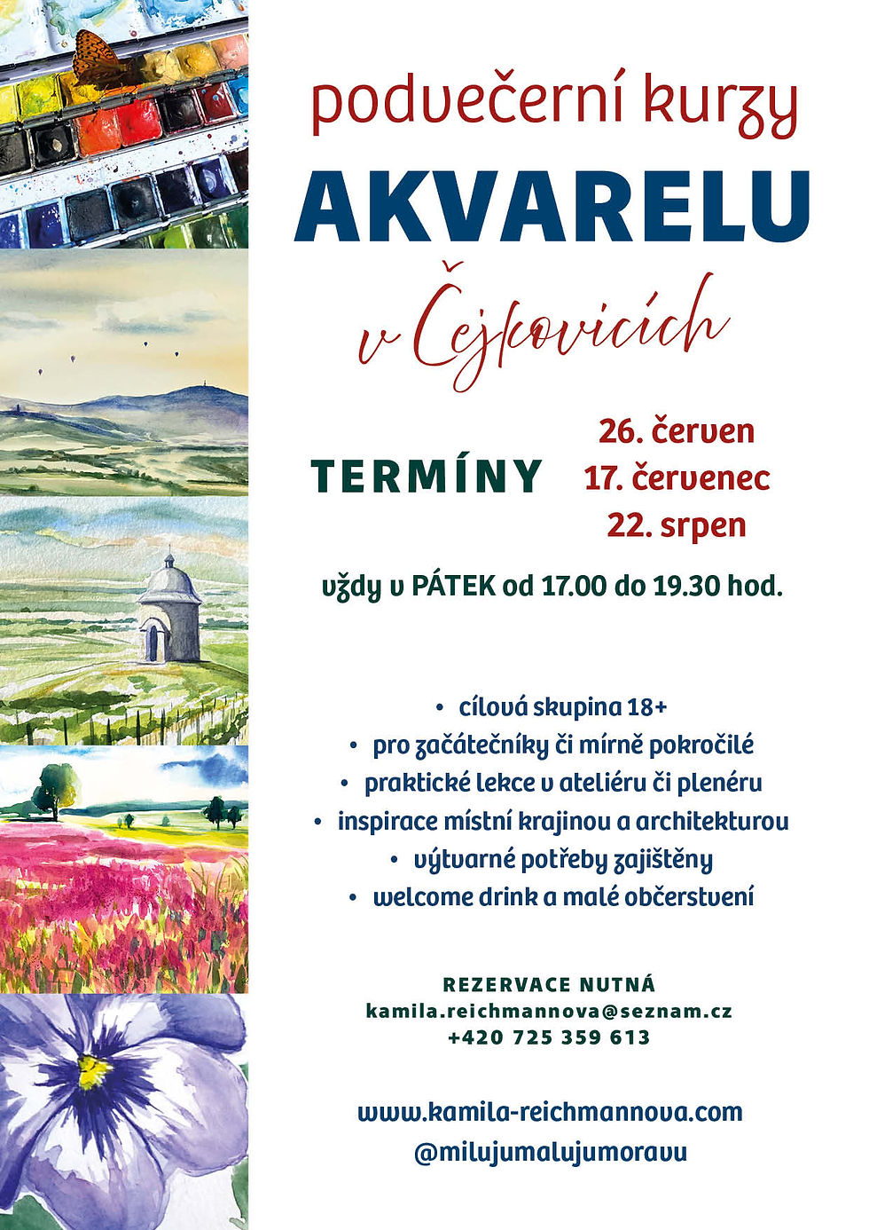 Podvečerní kurz akvarelu