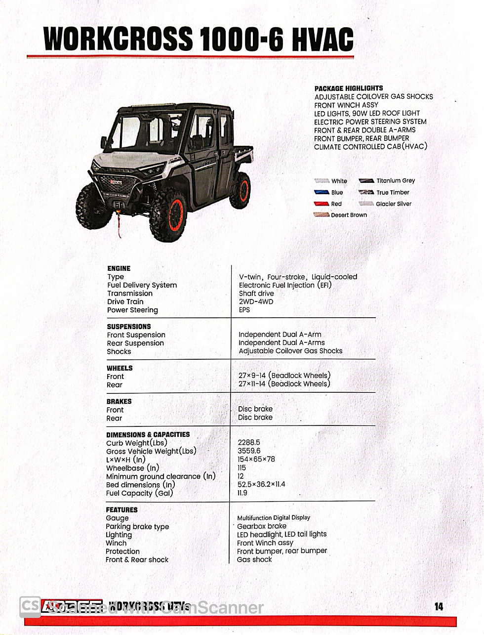 2025 AODES WorkCross 1000 UTV HVAC Blue — compare to Polaris Ranger, Can-Am Defender, Kawasaki Mule — available at Rev Powersports Jackson TN