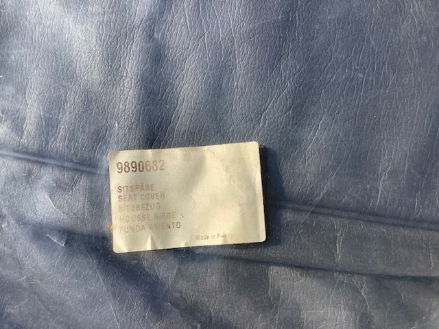 Thumbnail: 9890682  Leather Seat Cover No. 4A on image -Gray
