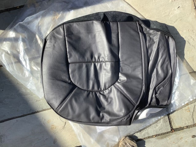 9890682 Leather Seat Cover No. 4A on image -Gray