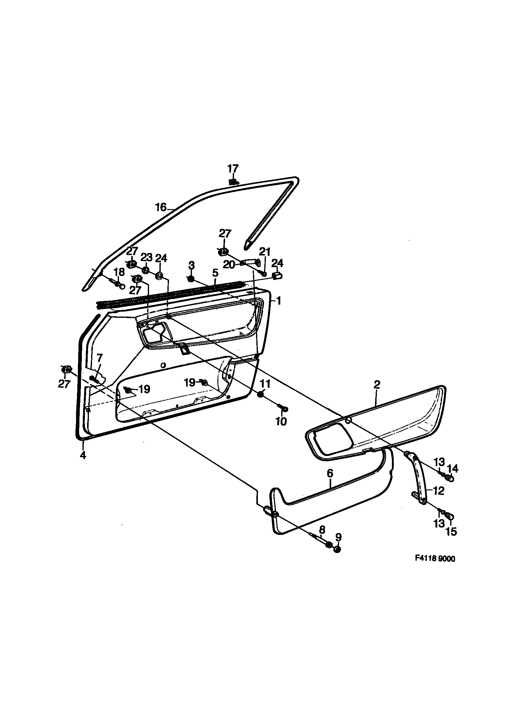 9777178  Cover Door panel - Front/Rear door No. 9 on image