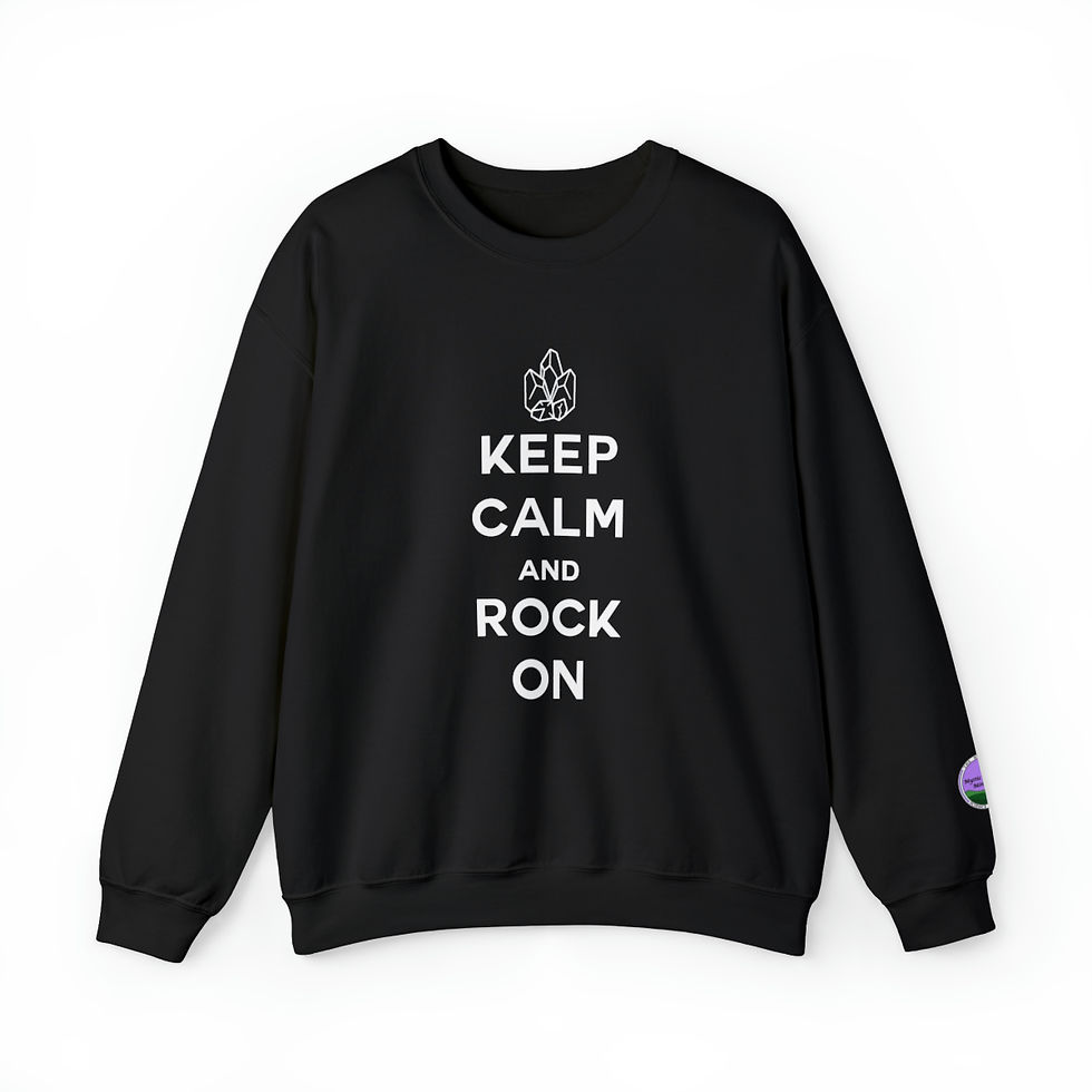 Thumbnail: Keep Calm & Rock On Crewneck Sweatshirt