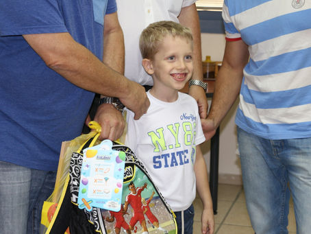 Schoolchildren received your support