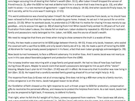 Parashat Vayishlach – Gen. 32:3 (Heb. v.4) -36:43