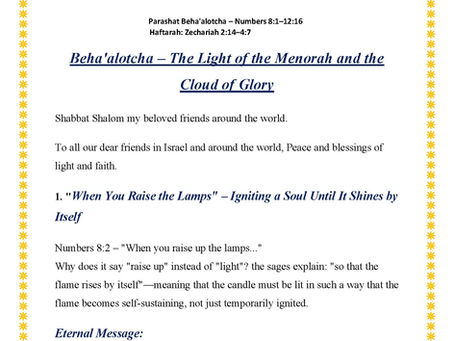 Parashat Beha'alotcha–Numbers 8:1–12:16