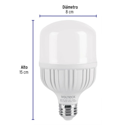 Miniatura: Lámpara de LED alta potencia 20 W luz de día, caja, Volteck
