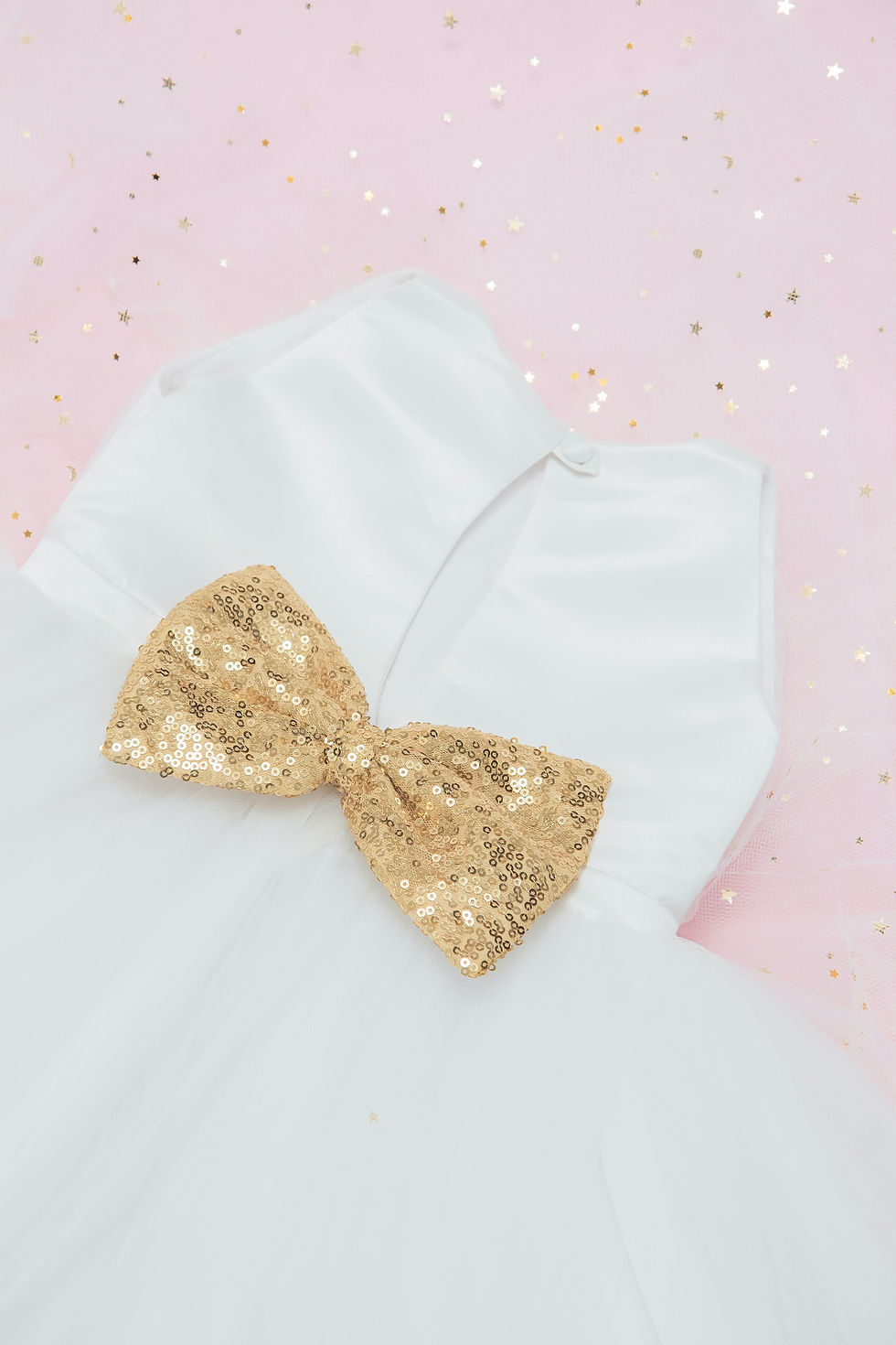 Miniatura: Vestido de Tul Elegante Brillo Celestial escote espalda