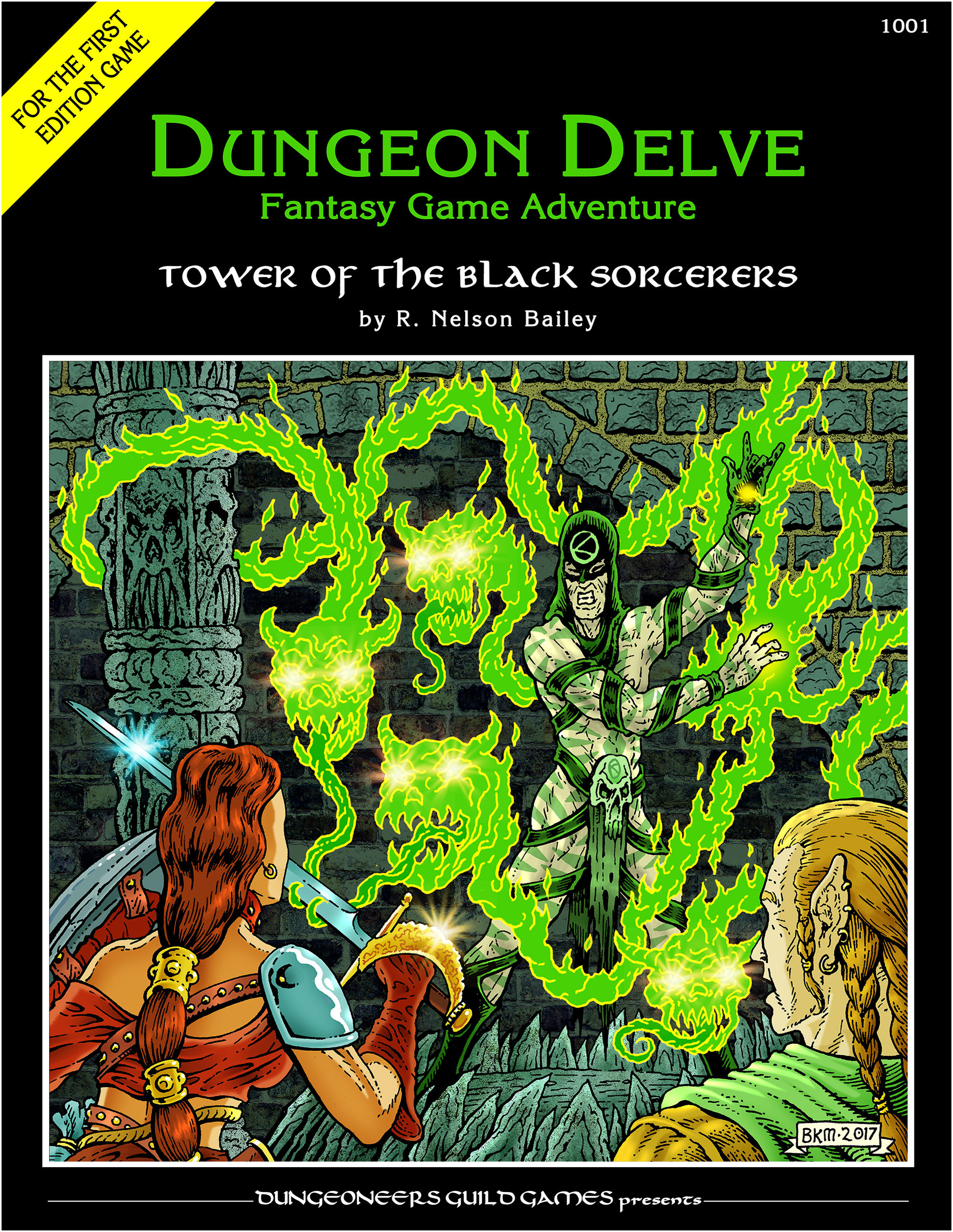 Dungeon Delve Fantasy Game Adventure Tower of the Black Sorcerers by R. Nelson Bailey DG Games