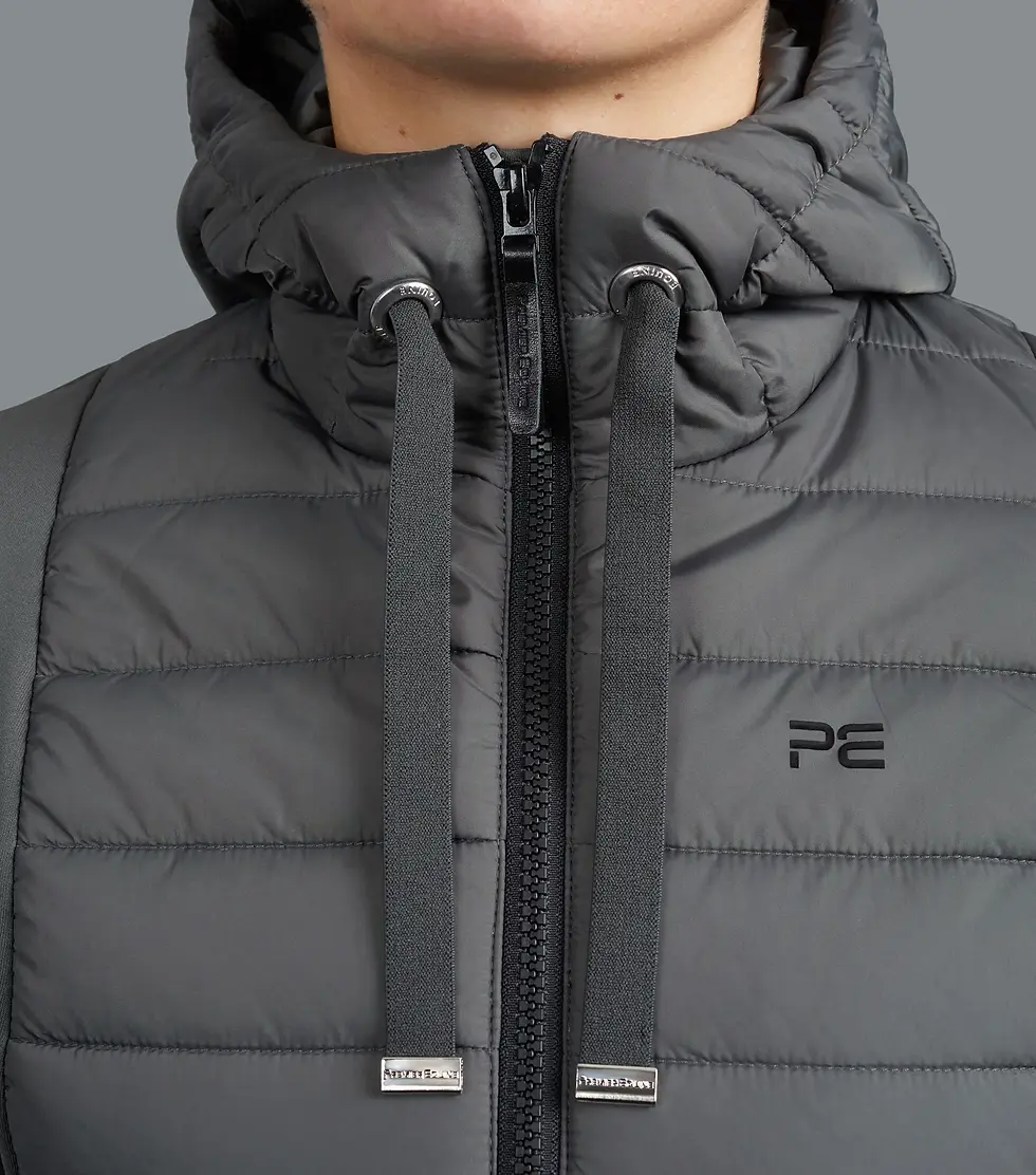 Miniature : Premier Equine - Veste d'équitation Arion avec capuche gris