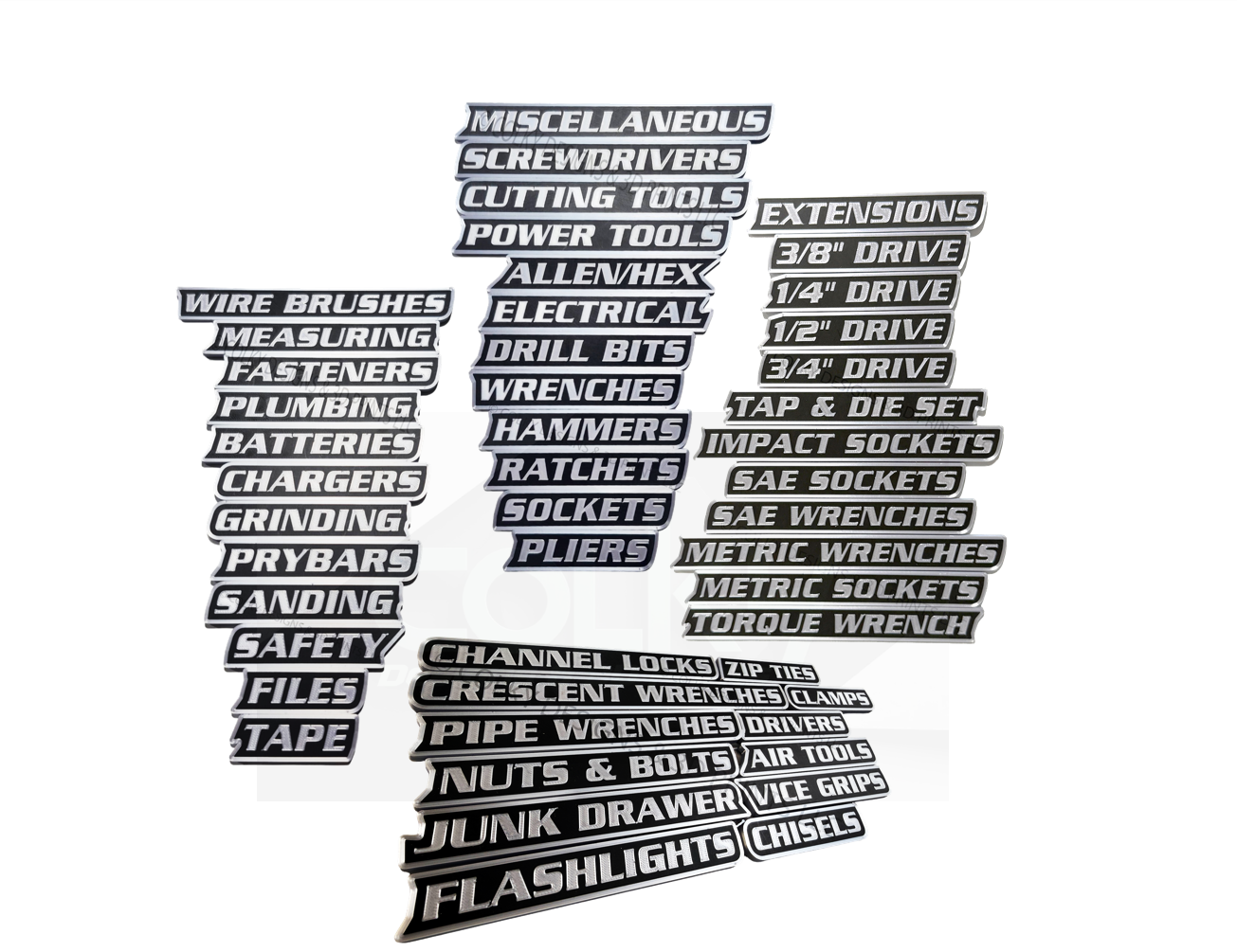Tool Box Labels - Full Shop Sets