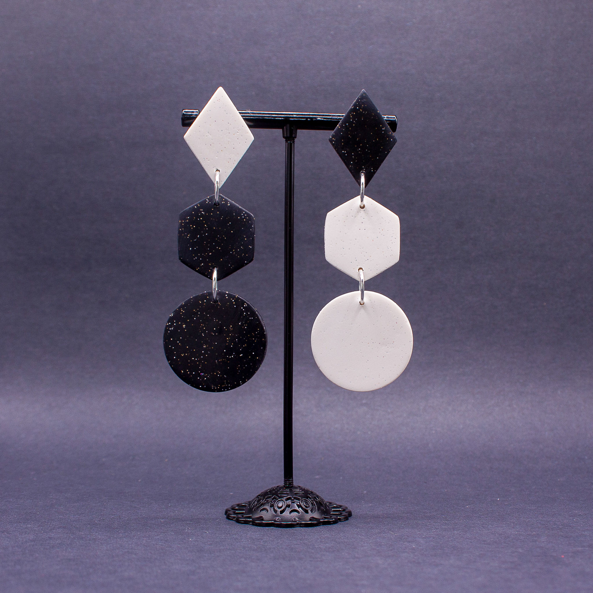 Sparkling B & W Geometric 01