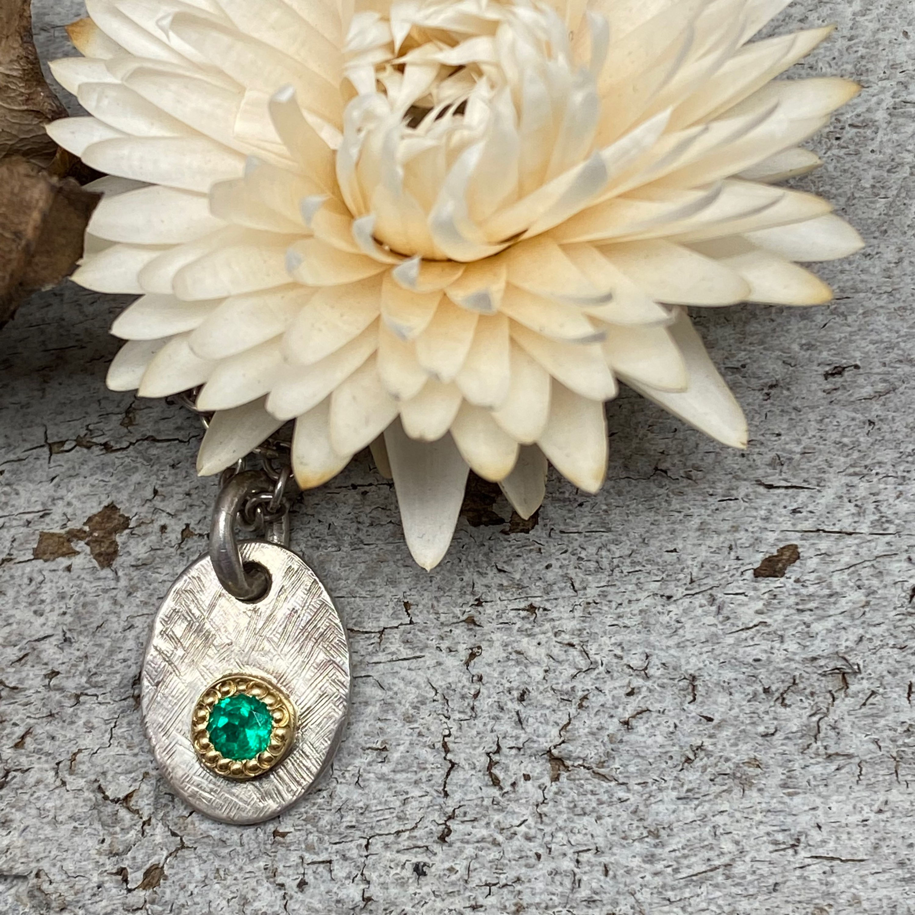 Emerald Tag Pendant