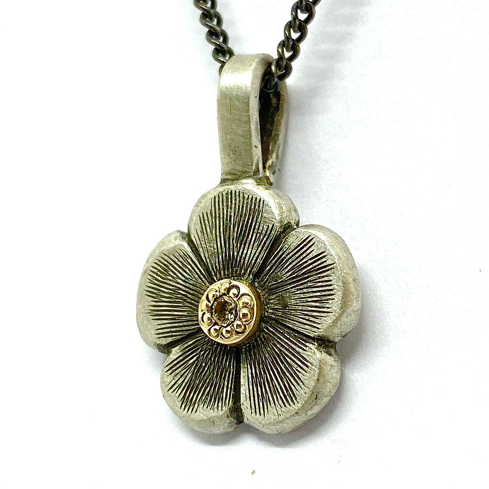 Thumbnail: Diamond Flower Pendant