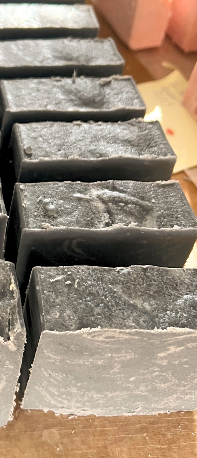 Thumbnail: Charcoal & Tea Tree Natural and Organic Soap row of soap