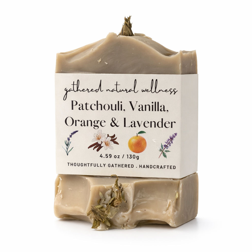 Patchouli, Vanilla, Orange & Lavender Natural Organic Soap