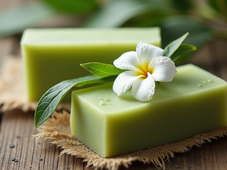 Best-Selling Green Tea and Jasmine Artisan Soap at Gathered Natural Wellness