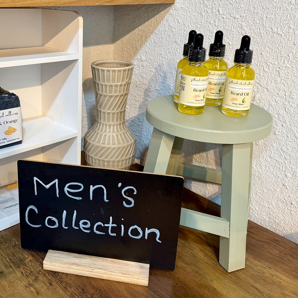 Thumbnail: Beard Oil Natural and Organic on display close up view in store