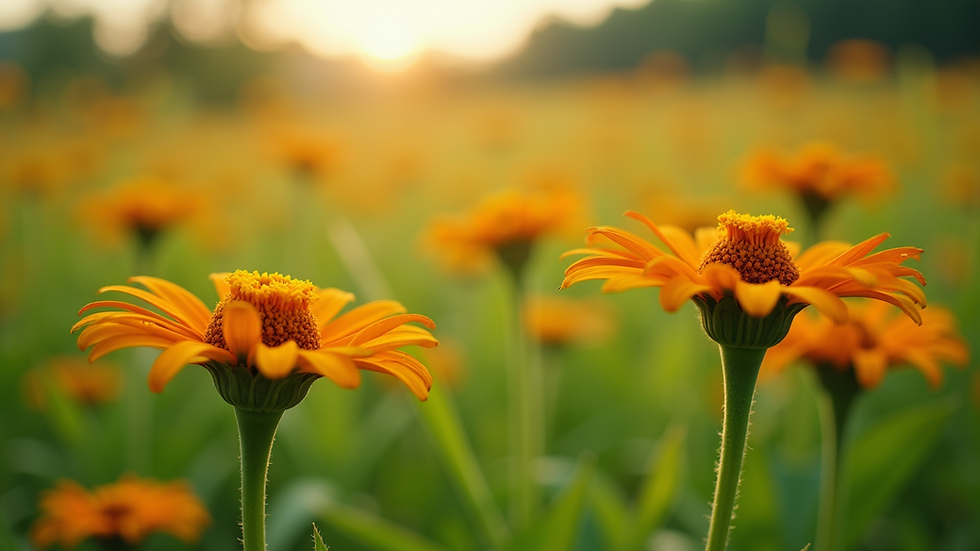 Close-up view of arnica flowers in a natural setting