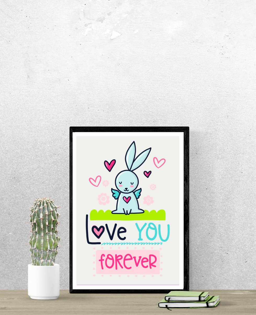 Thumbnail: Doodle art prints, colourful doodle art prints, Wall Art, Nursery, kid’s room, cute doodles, Poster prints & home decor