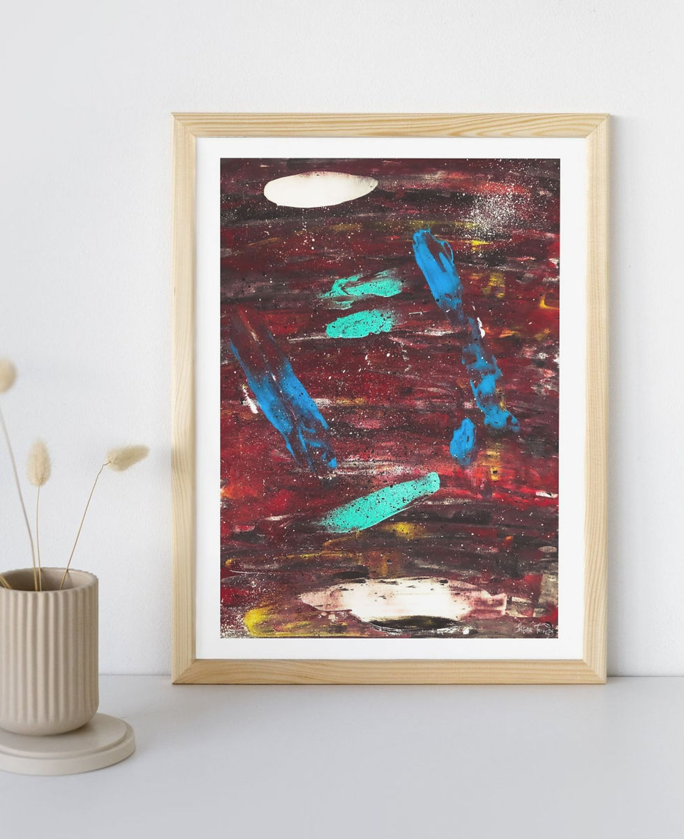 Thumbnail: Abstract art prints, wall art, home décor, café decor, office art, hotel room art, original art, unique designs, local, NZ.
