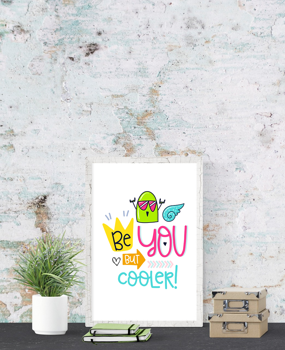 Thumbnail: Doodle art prints, vibrant doodle art prints, Doodle Wall Art, Nursery, kid’s room, cute doodles, Poster prints & home decor