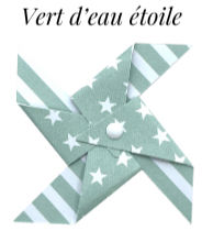 Miniature : Faire-part moulin à vent vert d'eau