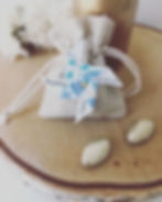 pochon moulin à vent liberty baptême, mariage original et personnalisé.