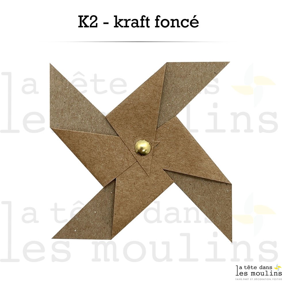 Miniature : Guirlande de fanions kraft et vert
