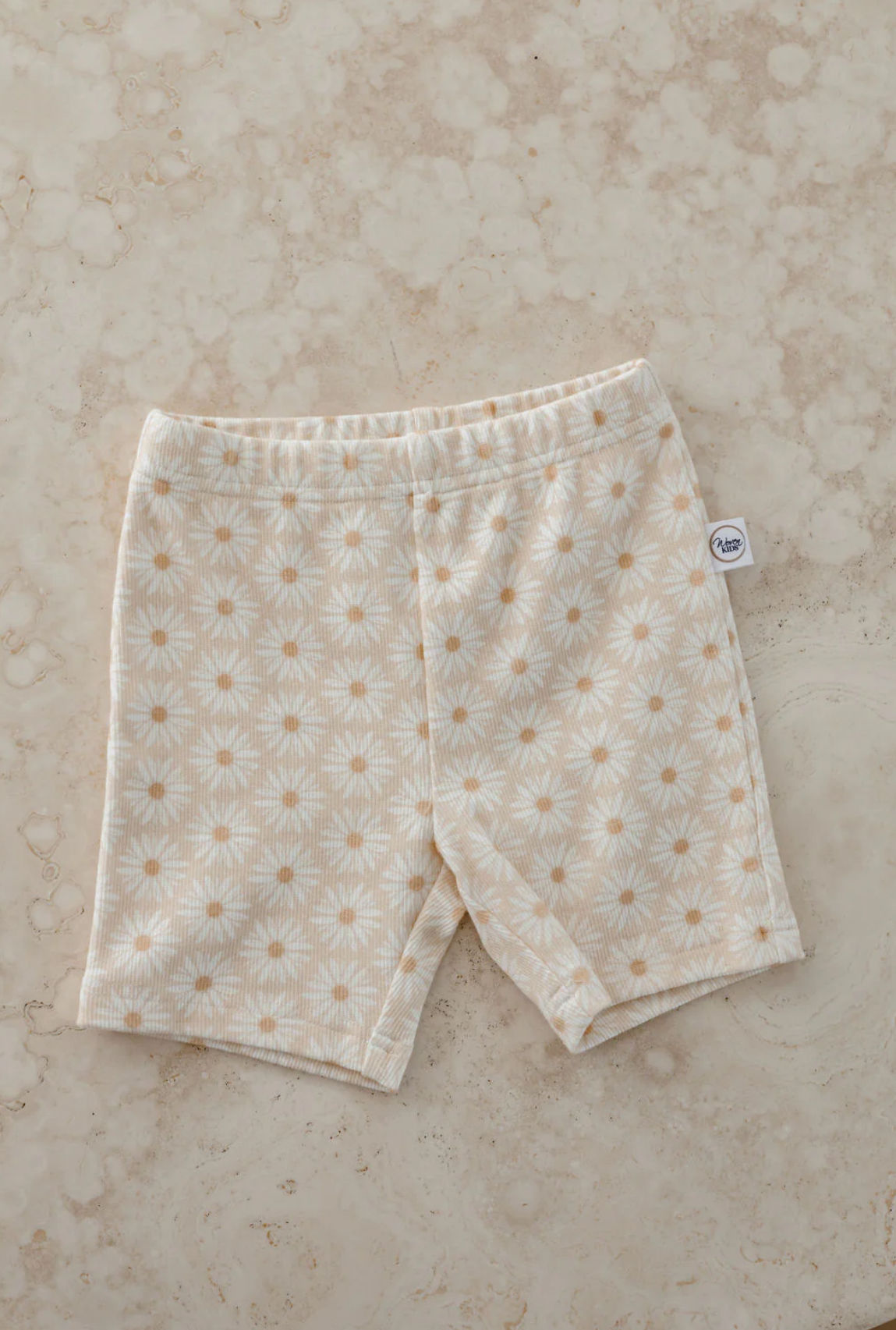 Ribbed Daisy Bike Shorts