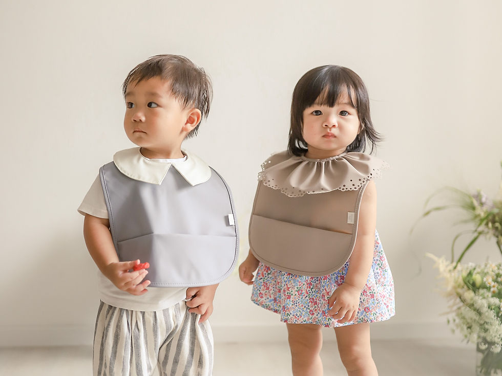 Thumbnail: Allerina Baby Bib - Beigewood