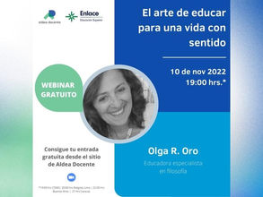 [Webinar grabado] El arte de educar para una vida con sentido