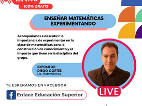 [WEBINAR GRABADO] Enseñar matemáticas experimentando
