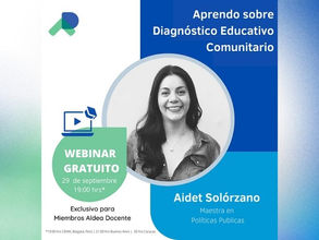 [Webinar grabado] Aprendo sobre diagnóstico educativo comunitario