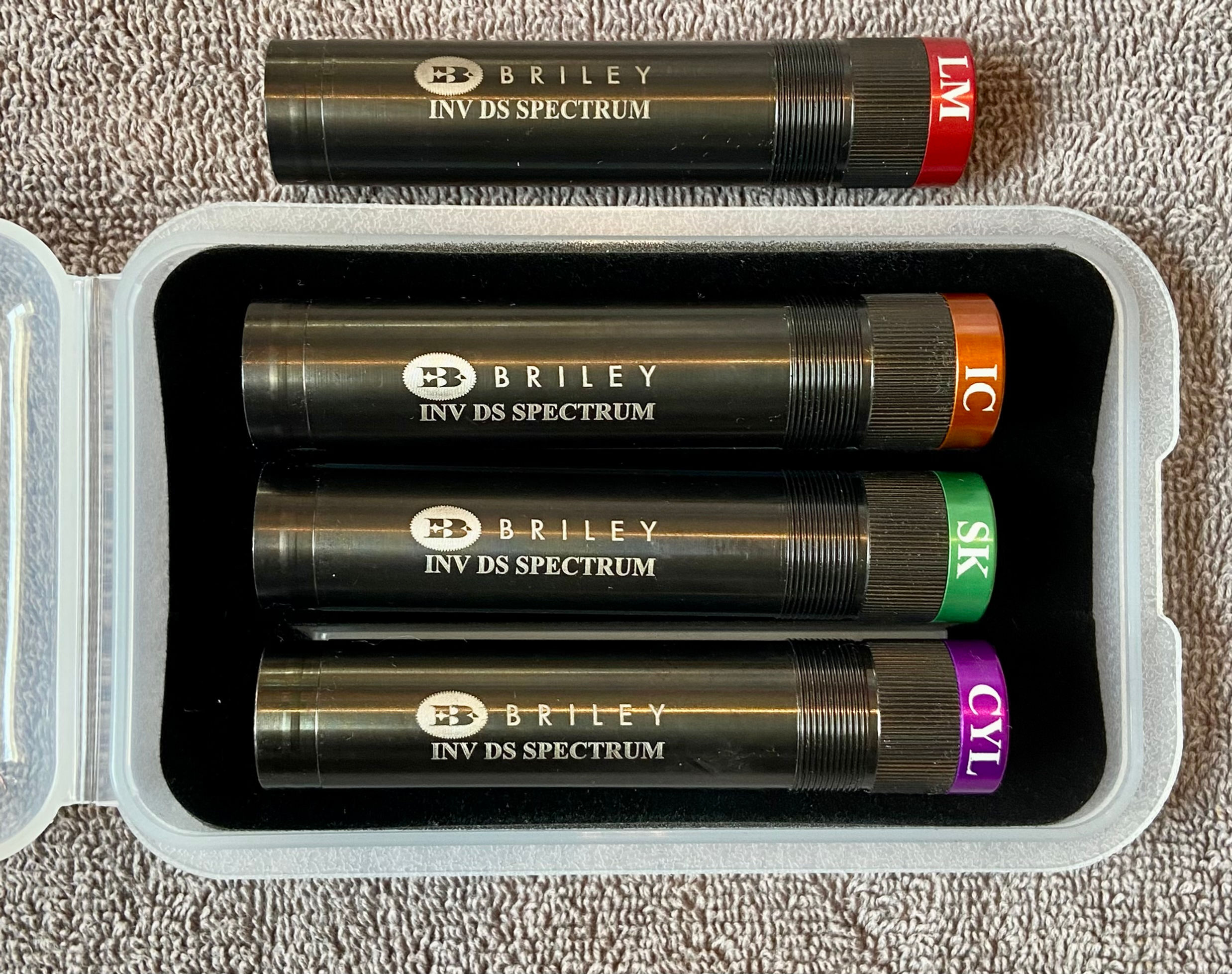 SET OF 4 BRILEY BLACK SPECTRUM BROWNING INVECTOR DS CHOKES