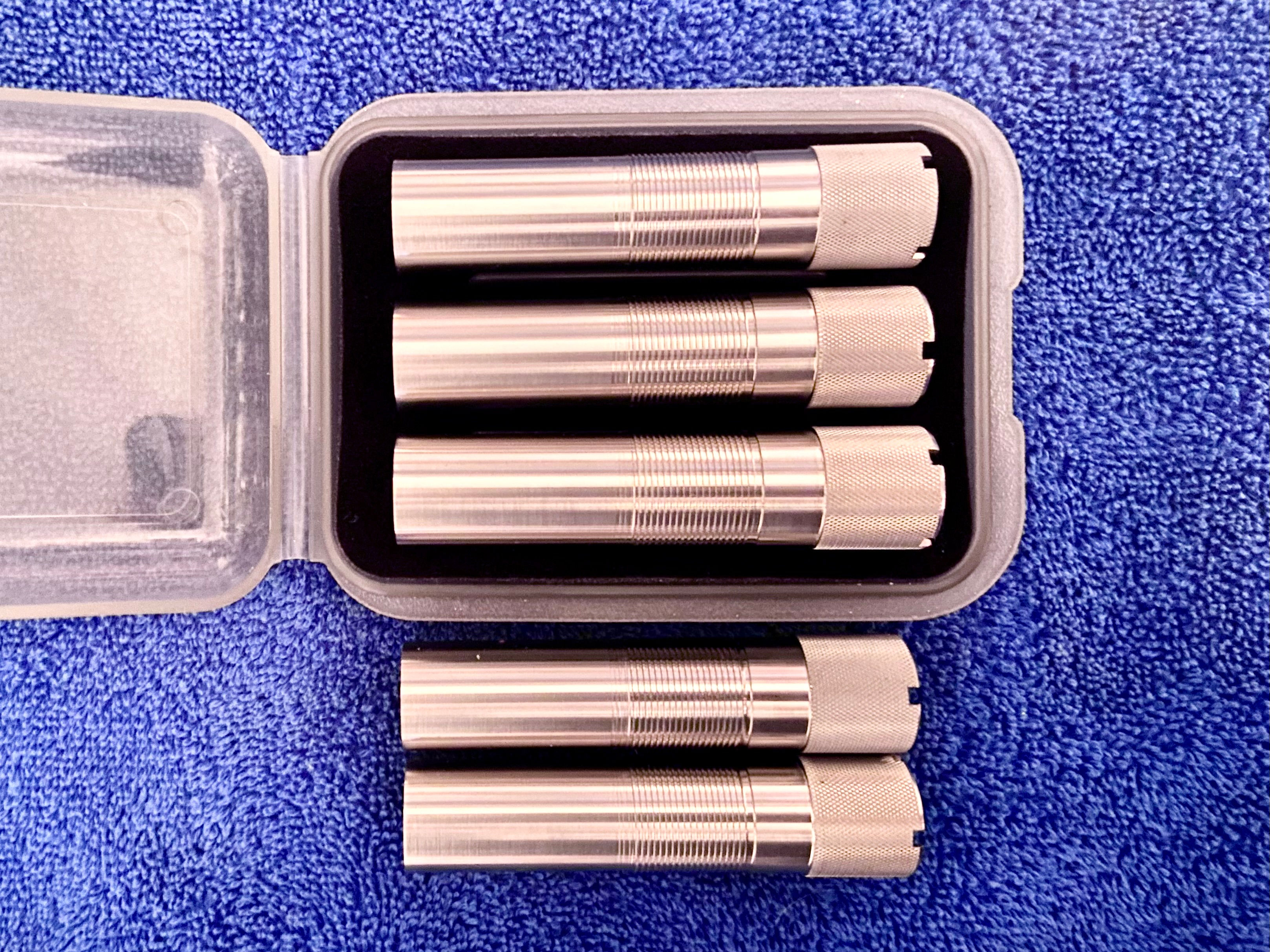 SET OF 5 BRILEY STAINLESS BERETTA OPTIMA HP CHOKE TUBES