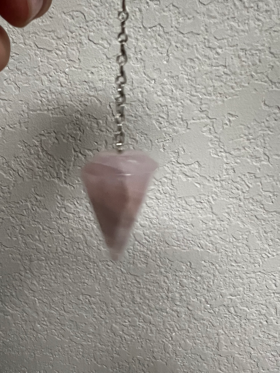 Thumbnail: Rose quartz pendulum