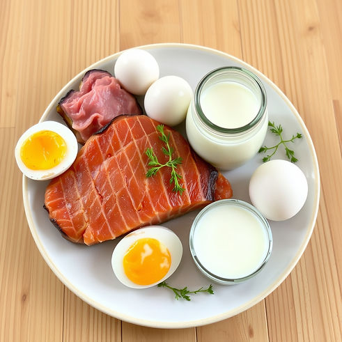 fatty meats, eggs, salmon, raw milk.jpg