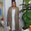 Thumbnail: 2 Piece White dress and Cardigan set