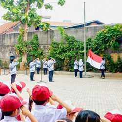 Flag Ceremony at SHP