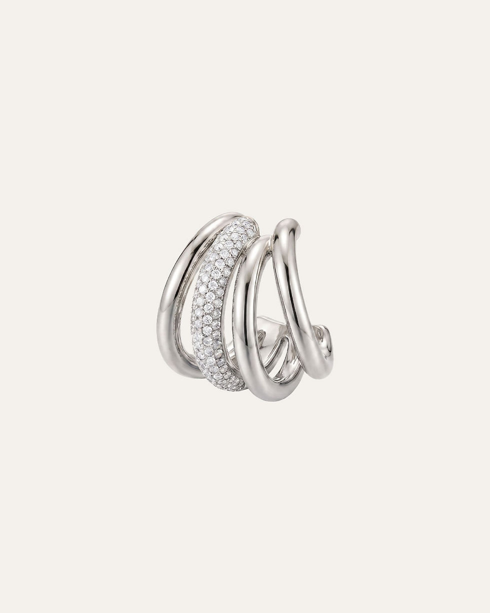 Thumbnail: Orbit Moissanite - Solo Climber Earring