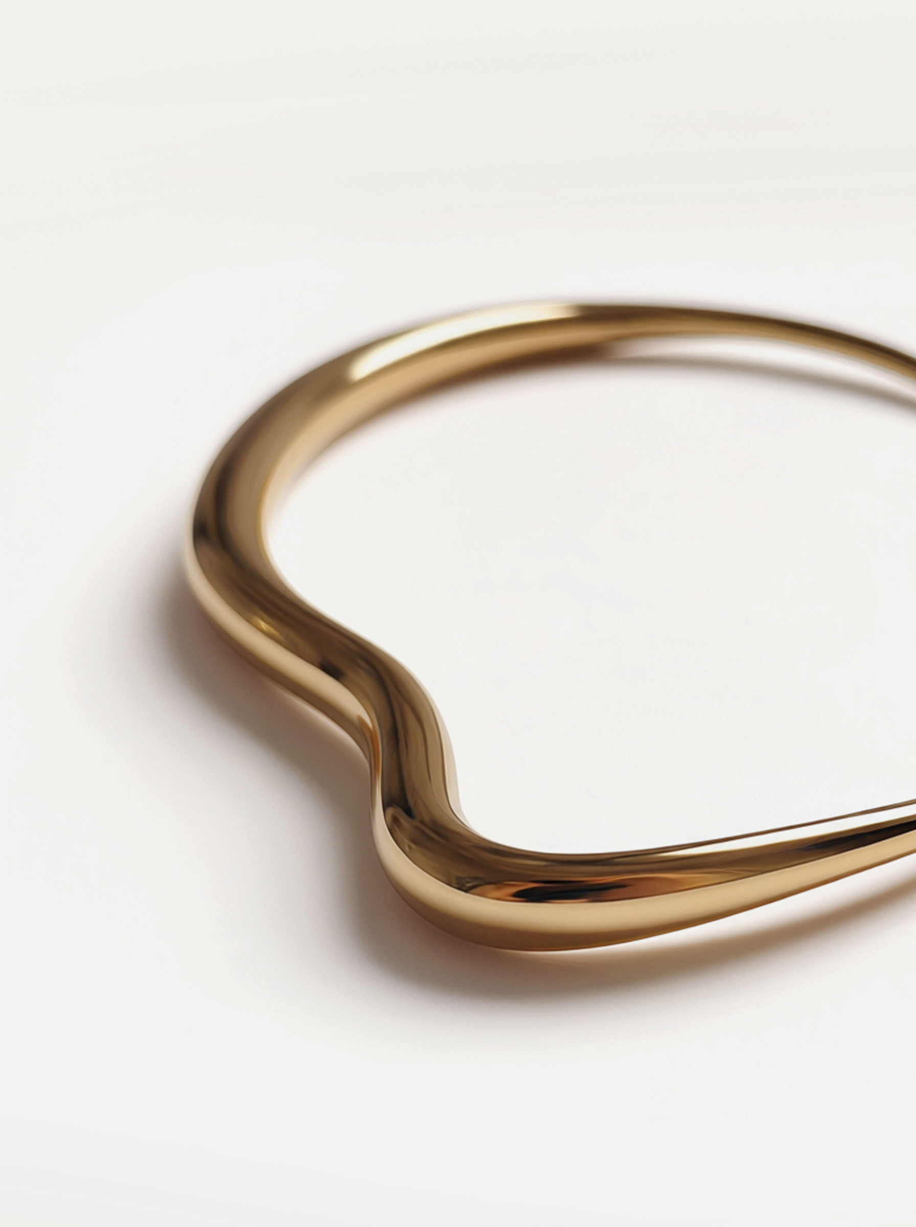 Anti-tarnish 24k gold necklace, Trust Fall Necklace — June Gold Forming™
