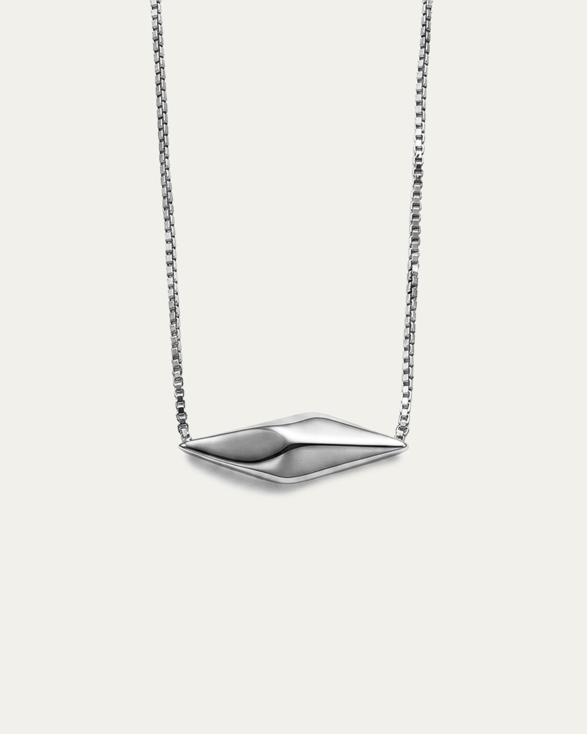 Anti-tarnish white gold necklace, Sands of Time Necklace, demi fine everyday jewellery — June Gold Forming™