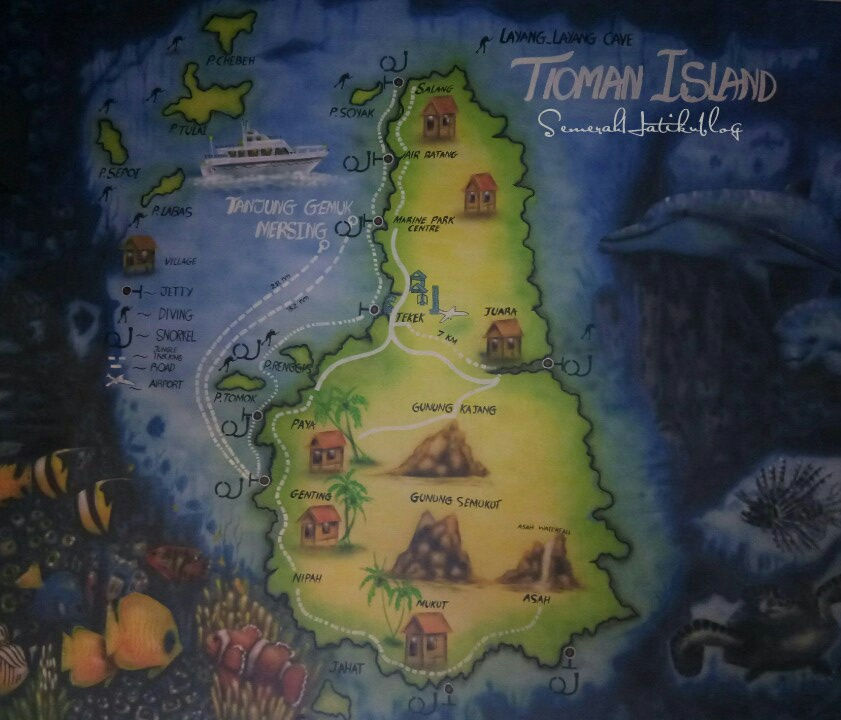 Pengangkutan dan Penginapan di Pulau Tioman