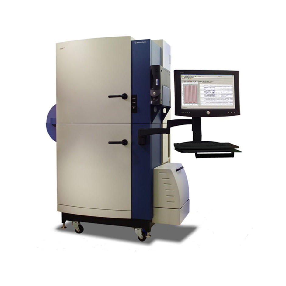 FLIPR reader (Molecular Devices) with KX2 robot lab integration