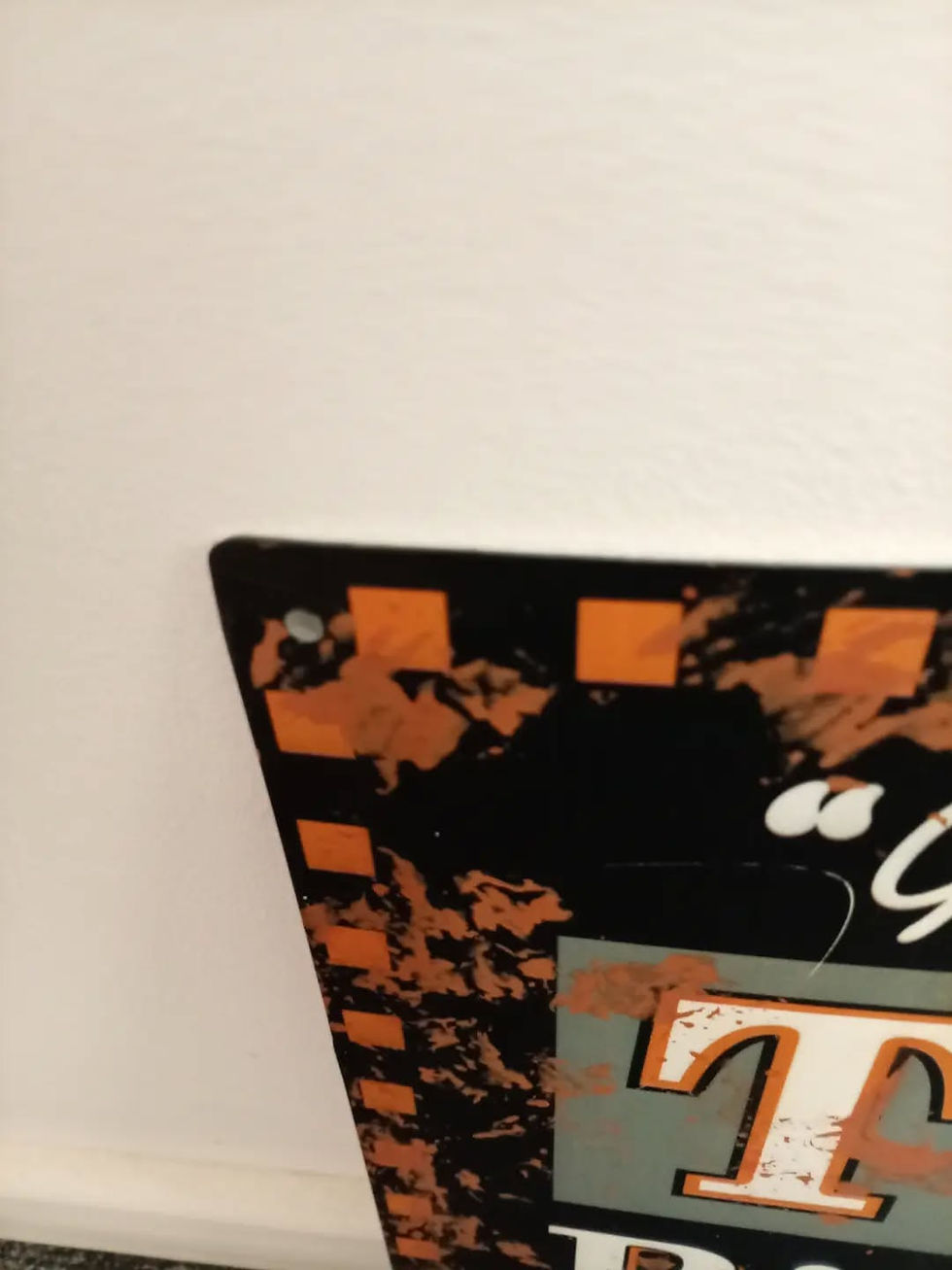 Thumbnail: Distressed X Large Triumph Bicycle- Motor Cycles Tin Sign