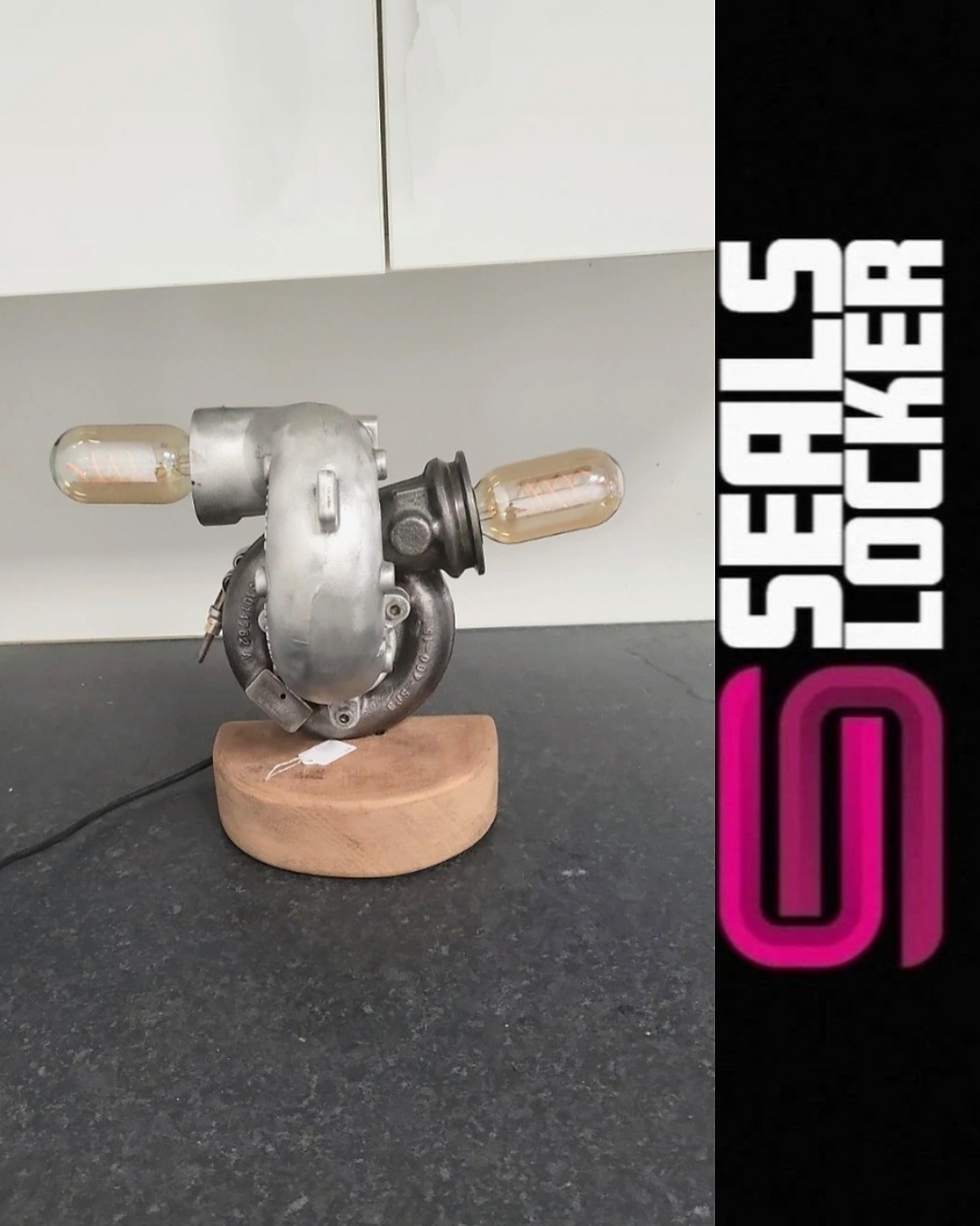 Thumbnail: Unique Industrial Handmade Double Turbo Lamp