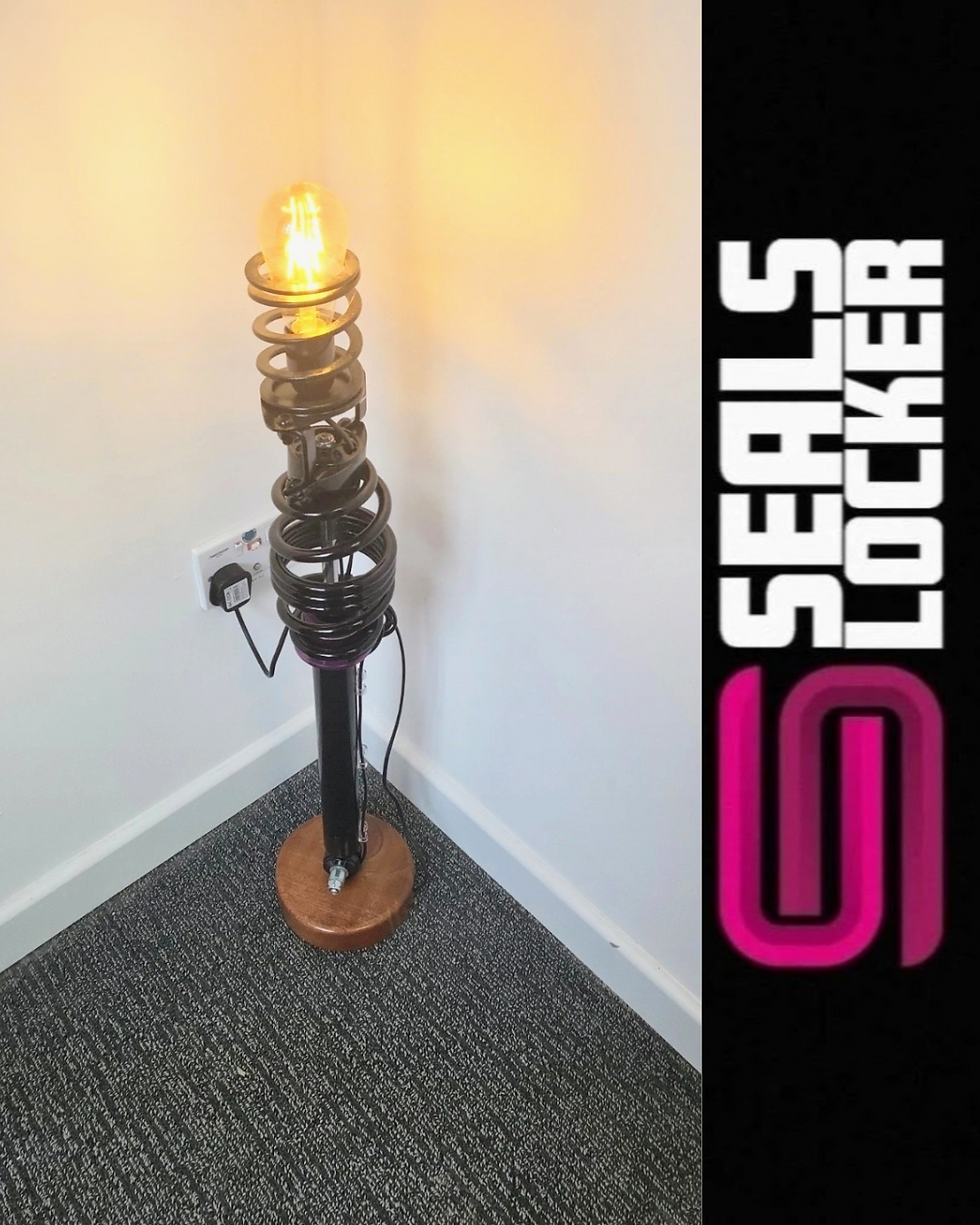 Thumbnail: VW Golf MK6 Rear Stance Coil Over Fitted With A Vintage Lamp Mounted On A Mahoga