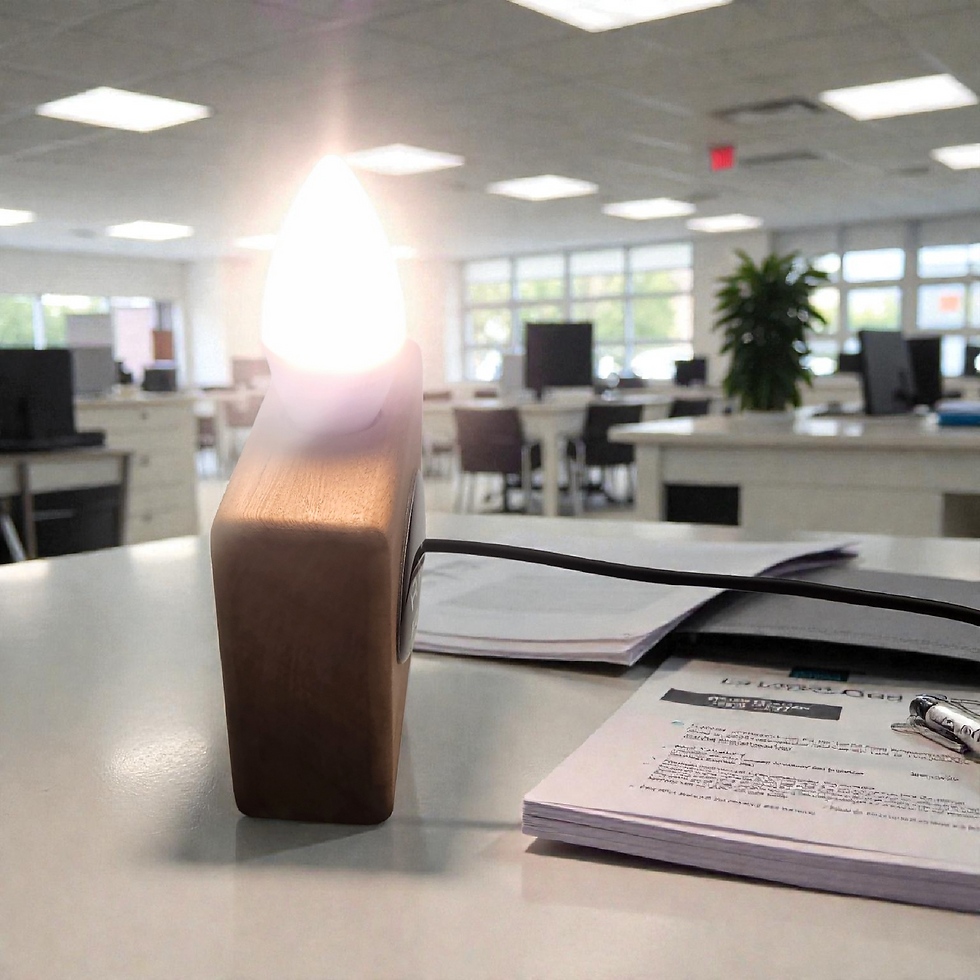 Thumbnail: Handmade Range Rover Bonnet Badge Table Lamp On Mahogany Base - Automotive Decor